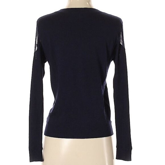 New n:Philanthropy Distressed Shoulder Sweater Sm - Picture 3 of 5